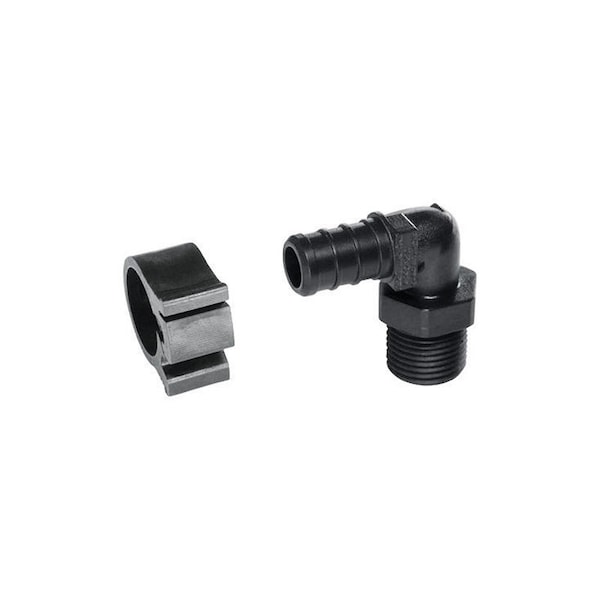 Pexlock Flair-It PEXLock 1/2 in. PEX X 3/8 in. D MPT Plastic Elbow 30810 - main